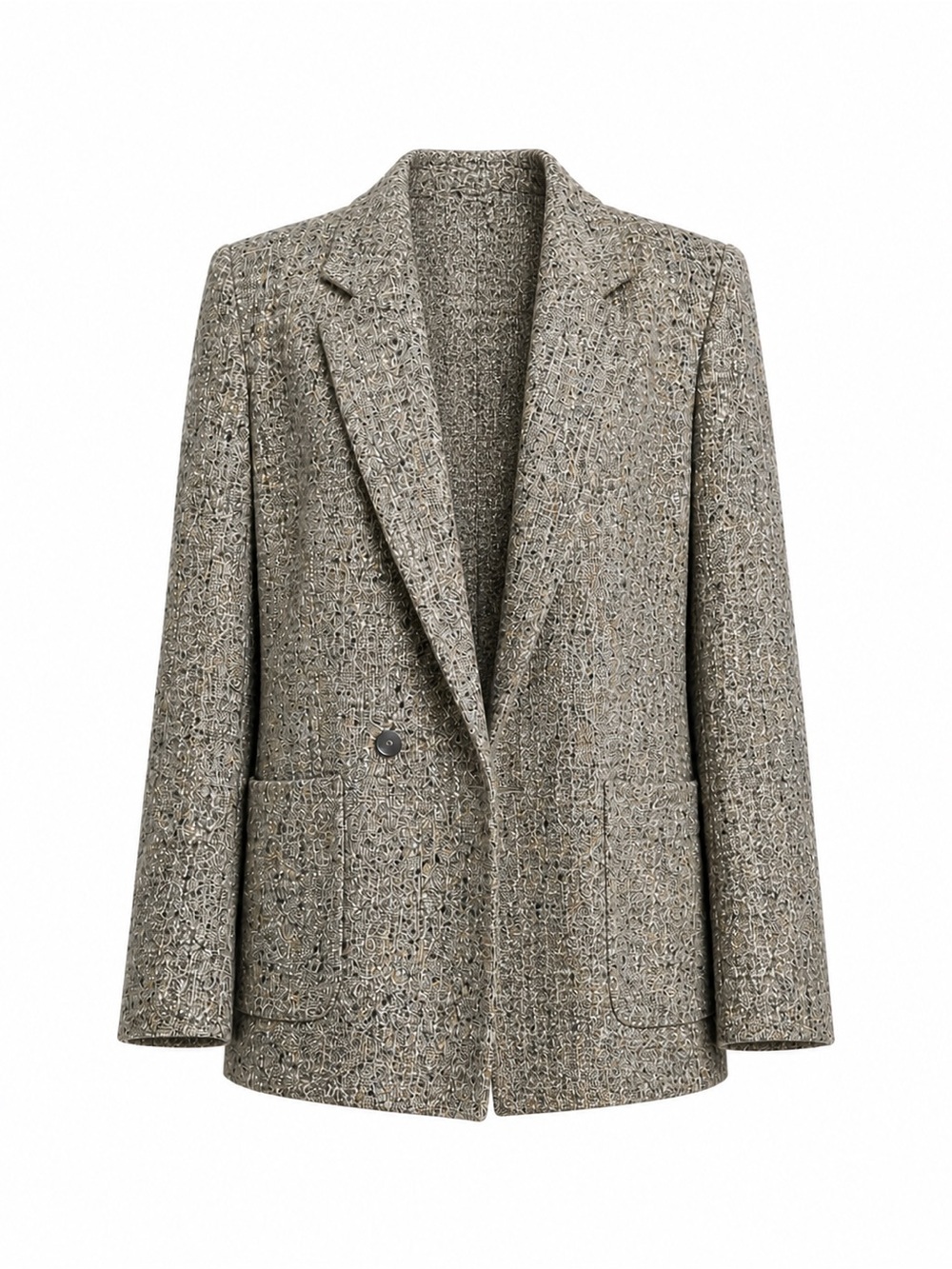 John Wanamaker Wool Silk Blend Tweed Blazer Women’s size 8 - Picture 2 of 9